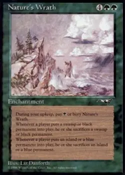1x Nature's Wrath Heavy Play MTG Magic - Kid Icarus - - Image 1