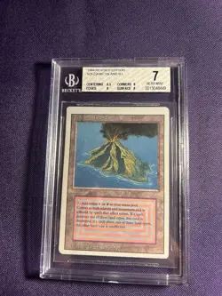 1994 MTG Revised Edition Volcanic Island Magic the Gathering BGS 7 Near Mint - Image 1