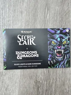 MTG Secret Lair Black Lights & Dark Dungeons FOIL Edition NEW - Image 1