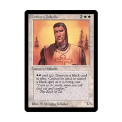 WOTC MtG Beta Northern Paladin (R) EX - Image 1