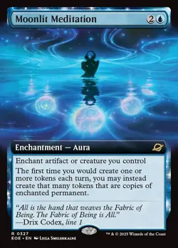 [MTG] Moonlit Meditation (Extended Art) (0327) (EOE) NM - Image 1