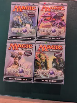 MTG Precostructed Mirrodin Theme Decks. Opened Complete W/Inserts - Image 1