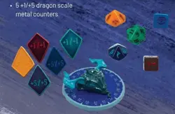 MTG Magic the Gathering: Tarkir Dragonstorm Token Set Metal Tin Set - Image 4