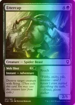 MTG Ettercap (231/1080) Commander Legends Battle for Baldur's Gate LP FOIL - Image 1