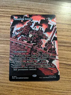 Doubling Season 0011 Mythic Borderless Regular MTG: Teenage Mutant Ninja Turtles - Image 1