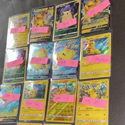 Pokemon Pikachu Basic V VMAX Card Lot 14 Promo Foil Detective Pikachu SM86 - Image 2