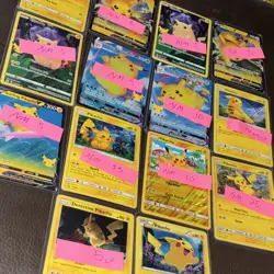 Pokemon Pikachu Basic V VMAX Card Lot 14 Promo Foil Detective Pikachu SM86 - Image 3