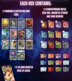 Pokemon Card Illustration Rare Metal Deck Box - Blind Box - S-Chinese (Sealed) - Image 2