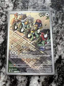 Pokemon TCG Cyclizar Card 215/182 Scarlet Violet Paradox Rift - Image 1