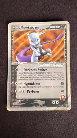Rocket’s Mewtwo EX 99/109 - Team Rocket Returns Holo Rare Pokemon TCG HP - Image 1