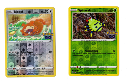 2x Ditto UNPEELED Lot - Pokemon GO - Bidoof 059/078 + Spinarak 006/078 - Image 1