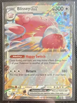 Pokemon Blissey ex: Sv06 Twilight Masquerade Double Rare Holo 134/167 EX HP 300 - Image 1