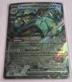 Pokemon Copperajah ex: Sv02 Paldea Evolved Double Rare Holo EX 150/193 - Image 1