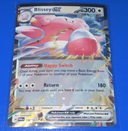 Pokemon Twilight Masquerade (TWIM): Blissey ex Double Rare Holo EX 134/167 - Image 1