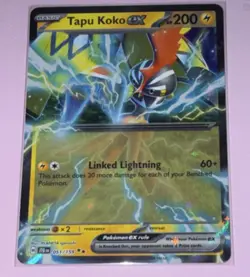 Pokemon Journey Together: Tapu Koko ex Double Rare Holo EX 051/159 - Image 1