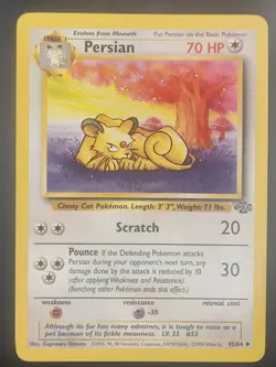 Pokemon TCG Persian 42/64 Jungle Regular - Image 1