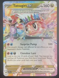 Tatsugiri ex 142/191 SV08: Surging Sparks Pokemon TCG Double Rare NM - Image 1