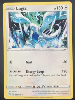 Lugia 140/189 Rare Darkness Ablaze Pokemon Near Mint - Image 1