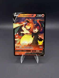 Pokemon TCG Lance's Charizard v SWSH133 Celebrations Black Star Promo Holo NM/M - Image 1