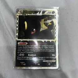 2010 Pokemon Umbreon (Prime) 86/90 Undaunted Holo Moderate Play. - Image 1