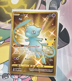 Pokemon Mew Celebrations Classic Collection Secret Rare Holo Full Art 025/025 - Image 1