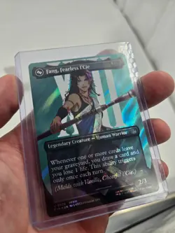 Fang, Fearless l'Cie SURGE FOIL NM MTG Final Fantasy Borderless - Image 2