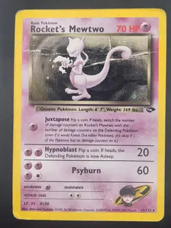Pokemon: Rocket’s Mewtwo Holo 14/132 Gym Challenge Unlimited - Image 1