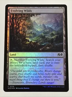 MTG Wilds of Eldraine Evolving Wilds Foil 0256 NM - Image 1