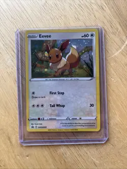 Pokemon Eevee Holo Promo Sword & Shield SWSH095 NM - Image 1