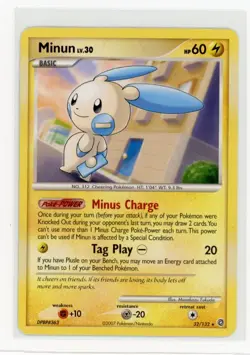 Pokemon Secret Wonders #32/132 Minun Non-Holo Rare - Image 1