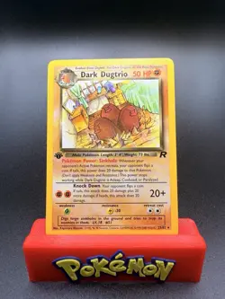 Dark Dugtrio - 1st Edition - 23/82 Team Rocket - Pokemon TCG - 2000 NM - Image 1
