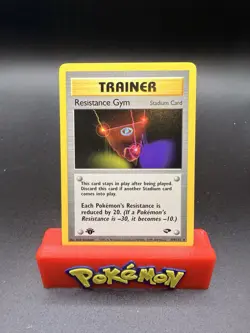 POKEMON RESISTANCE GYM 109/132 1ST EDITION RARE TRAINER GYM CHALLENGE NM - Image 1