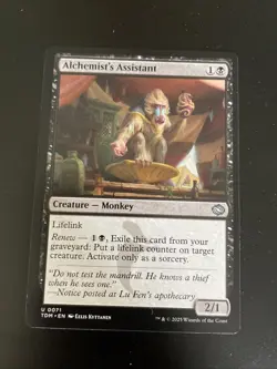MTG Alchemist's Assistant Tarkir: Dragonstorm Regular Card MINT Unplayed U 0071 - Image 1