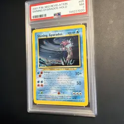 2001 POKEMON NEO REVELATION #65 SHINING GYARADOS-HOLO PSA 7 New Cert,mouth swirl - Image 2