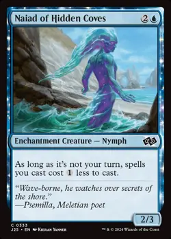 (x4) Naiad of Hidden Coves 0333 Play Set Common Foundations Jumpstart MTG NM - Image 1