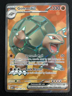 Golem ex 189/165 Scarlet & Violet 151 Ultra Rare Pokemon TCG - NM - Image 1