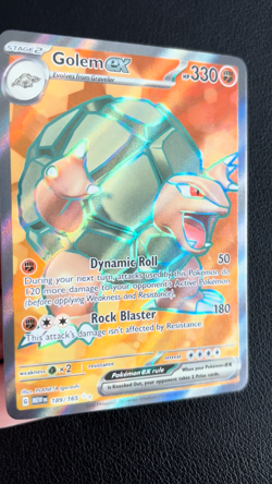Golem ex 189/165 Scarlet & Violet 151 Ultra Rare Pokemon TCG - NM - Image 2