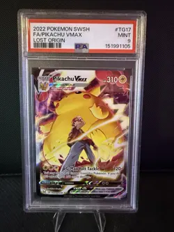 2022 Pokemon Pikachu VMAX #TG17/TG30 SWSH Lost Origin Trainer Gallery Full Art - Image 1