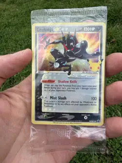 5 Pokemon Greninja Gold Star Holo Promo SWSH144 Celebrations Black Star Sealed - Image 4