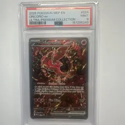 2025 POKEMON MEP EN-ME BLACK STAR PROMO #024 ORICORIO EX PSA 9 🔥🔥 - Image 2