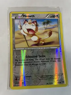 Meowth (Reverse Holo) - XY - BREAKthrough 114/162 LP Pokemon TCG - Image 1