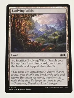 MTG Wilds of Eldraine Evolving Wilds 0256 NM - Image 1