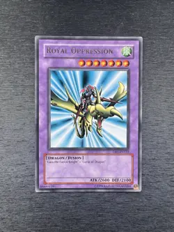 YuGiOh! Gaia The Dragon Champion / Royal Oppression DB1 - Misprint Wrong Name NM - Image 1