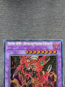 YuGiOh! Destiny HERO - Destroyer Phoenix Enforcer MP22 - Misprint Name Shift NM - Image 3