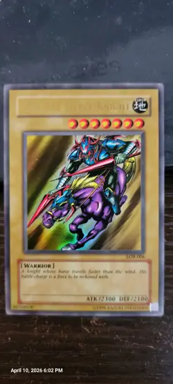 Gaia The Fierce Knight LOB-006 The Legend of Blue Eyes White Dragon Unlimited - Image 1