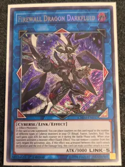 Yu-Gi-Oh! Firewall Dragon Darkfluid - CHIM-EN037 Secret 1st Ed. NM/M - Image 1