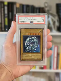 2002 YU-GI-OH! BLUE-EYES WHITE DRAGON SDK-001 PSA 3 VG - Image 1