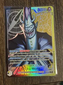 Gecko Moria Leader Alt Art OP14-080 THE AZURE SEA'S SEVEN One Piece TCG English - Image 2