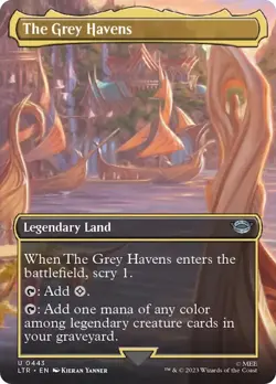 MTG The Grey Havens (Borderless Alternate Art) [The Lord of the Rings: Tales of - Image 1