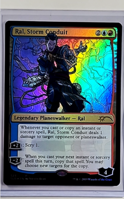 MTG Magic the Gathering SLD Secret Lair Stained Glass Foil 523 Ral Storm Conduit - Image 1